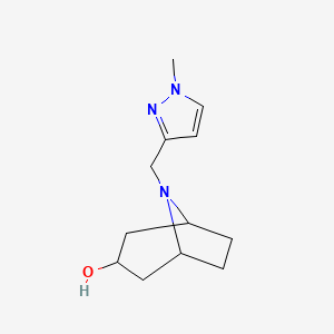 8-[(1-Methylpyrazol-3-yl)methyl]-8-azabicyclo[3.2.1]octan-3-ol