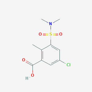 5-Chloro-3-(dimethylsulfamoyl)-2-methylbenzoic acid