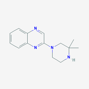 molecular formula C14H18N4 B7625183 2-(3,3-Dimethylpiperazin-1-yl)quinoxaline 