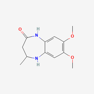 7,8-Dimethoxy-2-methyl-1,2,3,5-tetrahydro-1,5-benzodiazepin-4-one