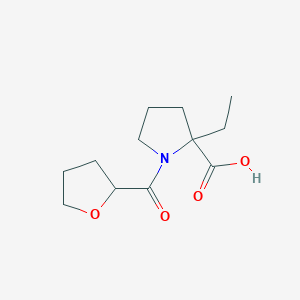 2-Ethyl-1-(oxolane-2-carbonyl)pyrrolidine-2-carboxylic acid