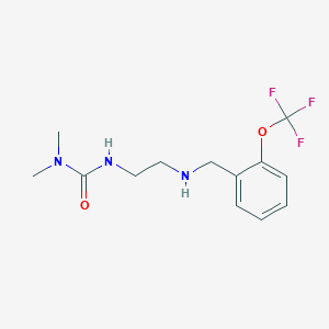 1,1-Dimethyl-3-[2-[[2-(trifluoromethoxy)phenyl]methylamino]ethyl]urea