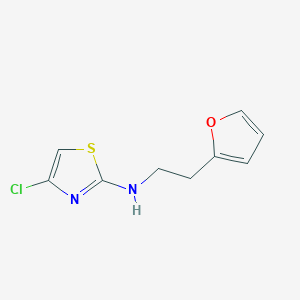 4-chloro-N-[2-(furan-2-yl)ethyl]-1,3-thiazol-2-amine