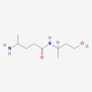 molecular formula C9H20N2O2 B7625347 4-amino-N-(4-hydroxybutan-2-yl)pentanamide 