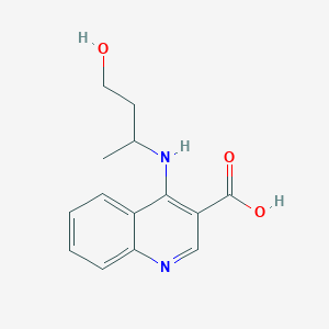 4-(4-Hydroxybutan-2-ylamino)quinoline-3-carboxylic acid