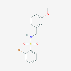 2-bromo-N-[(3-methoxyphenyl)methyl]benzenesulfonamide