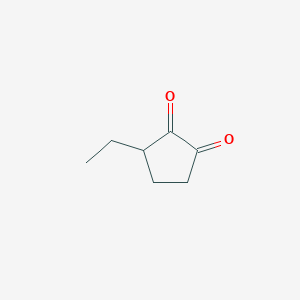 molecular formula C7H10O2 B076254 3-乙基环戊烷-1,2-二酮 CAS No. 13494-08-1