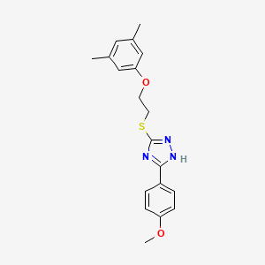 3-[2-(3,5-dimethylphenoxy)ethylsulfanyl]-5-(4-methoxyphenyl)-1H-1,2,4-triazole