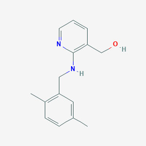 molecular formula C15H18N2O B7625480 [2-[(2,5-Dimethylphenyl)methylamino]pyridin-3-yl]methanol 