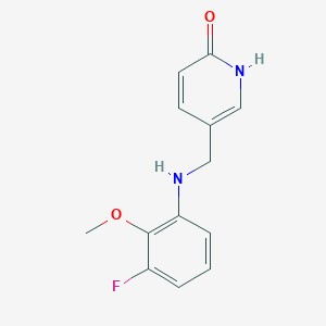 5-[(3-fluoro-2-methoxyanilino)methyl]-1H-pyridin-2-one