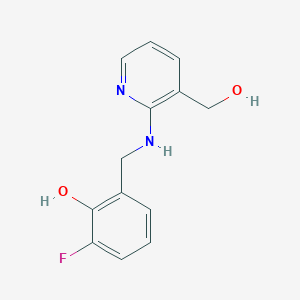 2-Fluoro-6-[[[3-(hydroxymethyl)pyridin-2-yl]amino]methyl]phenol