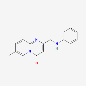 molecular formula C16H15N3O B7625537 2-(Anilinomethyl)-7-methylpyrido[1,2-a]pyrimidin-4-one 