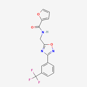 N~2~-({3-[3-(trifluoromethyl)phenyl]-1,2,4-oxadiazol-5-yl}methyl)-2-furamide