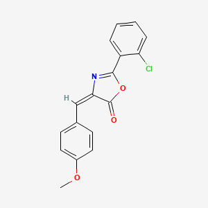 (4E)-2-(2-chlorophenyl)-4-[(4-methoxyphenyl)methylidene]-1,3-oxazol-5-one