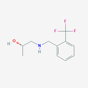 (2S)-1-[[2-(trifluoromethyl)phenyl]methylamino]propan-2-ol