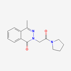 4-methyl-2-(2-oxo-2-(pyrrolidin-1-yl)ethyl)phthalazin-1(2H)-one