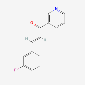 (2e)-3-(3-Fluorophenyl)-1-(pyridin-3-yl)prop-2-en-1-one