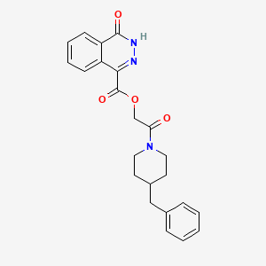 [2-(4-benzylpiperidin-1-yl)-2-oxoethyl] 4-oxo-3H-phthalazine-1-carboxylate