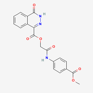 [2-(4-methoxycarbonylanilino)-2-oxoethyl] 4-oxo-3H-phthalazine-1-carboxylate