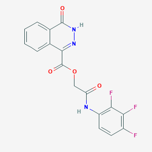 [2-oxo-2-(2,3,4-trifluoroanilino)ethyl] 4-oxo-3H-phthalazine-1-carboxylate