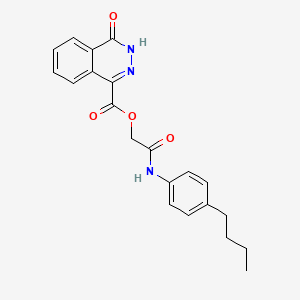 [2-(4-butylanilino)-2-oxoethyl] 4-oxo-3H-phthalazine-1-carboxylate