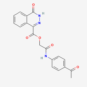 [2-(4-acetylanilino)-2-oxoethyl] 4-oxo-3H-phthalazine-1-carboxylate