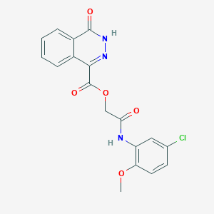 [2-(5-chloro-2-methoxyanilino)-2-oxoethyl] 4-oxo-3H-phthalazine-1-carboxylate