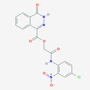 [2-(4-chloro-2-nitroanilino)-2-oxoethyl] 4-oxo-3H-phthalazine-1-carboxylate