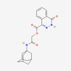 [2-(1-adamantylamino)-2-oxoethyl] 4-oxo-3H-phthalazine-1-carboxylate