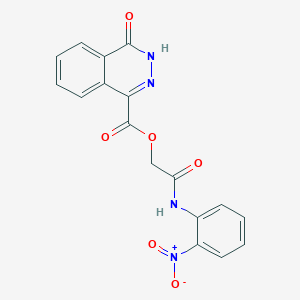 [2-(2-nitroanilino)-2-oxoethyl] 4-oxo-3H-phthalazine-1-carboxylate