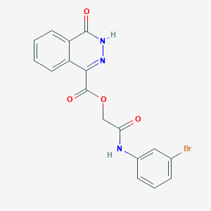 [2-(3-bromoanilino)-2-oxoethyl] 4-oxo-3H-phthalazine-1-carboxylate