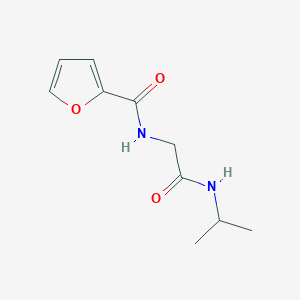 molecular formula C10H14N2O3 B7625868 N-[2-oxo-2-(propan-2-ylamino)ethyl]furan-2-carboxamide 