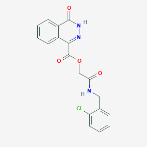 [2-[(2-chlorophenyl)methylamino]-2-oxoethyl] 4-oxo-3H-phthalazine-1-carboxylate