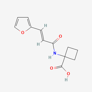 1-[[(E)-3-(furan-2-yl)prop-2-enoyl]amino]cyclobutane-1-carboxylic acid