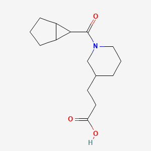 3-[1-(Bicyclo[3.1.0]hexane-6-carbonyl)piperidin-3-yl]propanoic acid