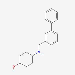 4-[(3-Phenylphenyl)methylamino]cyclohexan-1-ol