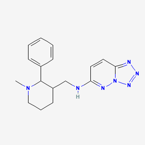 N-[(1-methyl-2-phenylpiperidin-3-yl)methyl]tetrazolo[1,5-b]pyridazin-6-amine