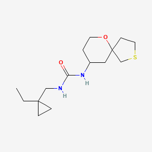 1-[(1-Ethylcyclopropyl)methyl]-3-(6-oxa-2-thiaspiro[4.5]decan-9-yl)urea