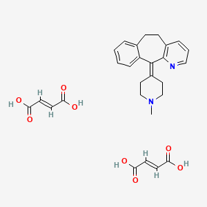 molecular formula C28H30N2O8 B7626007 Azatadine 2-butenedioate 