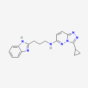 N-[3-(1H-benzimidazol-2-yl)propyl]-3-cyclopropyl-[1,2,4]triazolo[4,3-b]pyridazin-6-amine