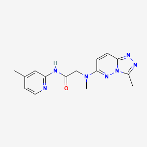 2-[methyl-(3-methyl-[1,2,4]triazolo[4,3-b]pyridazin-6-yl)amino]-N-(4-methylpyridin-2-yl)acetamide