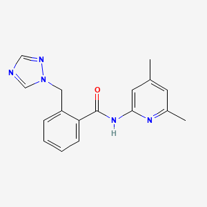 N-(4,6-dimethylpyridin-2-yl)-2-(1,2,4-triazol-1-ylmethyl)benzamide