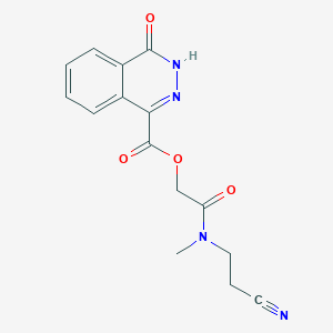 [2-[2-cyanoethyl(methyl)amino]-2-oxoethyl] 4-oxo-3H-phthalazine-1-carboxylate