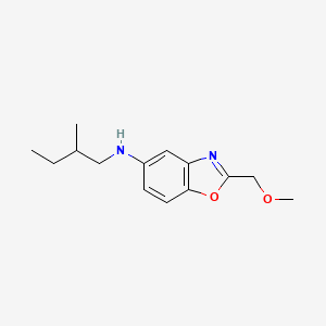 2-(methoxymethyl)-N-(2-methylbutyl)-1,3-benzoxazol-5-amine