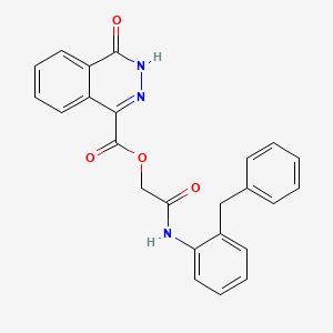 [2-(2-benzylanilino)-2-oxoethyl] 4-oxo-3H-phthalazine-1-carboxylate