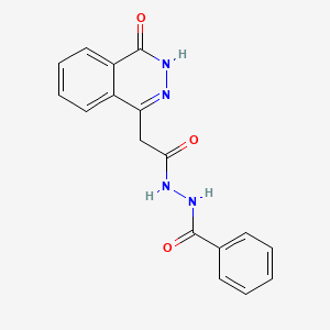 N'-[2-(4-oxo-3,4-dihydrophthalazin-1-yl)acetyl]benzohydrazide