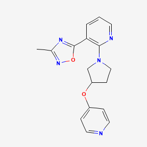 3-Methyl-5-[2-(3-pyridin-4-yloxypyrrolidin-1-yl)pyridin-3-yl]-1,2,4-oxadiazole