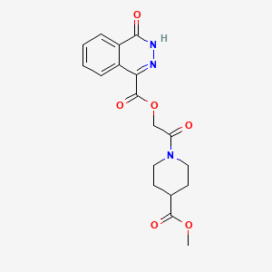 [2-(4-methoxycarbonylpiperidin-1-yl)-2-oxoethyl] 4-oxo-3H-phthalazine-1-carboxylate