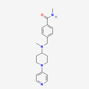 N-methyl-4-[[methyl-(1-pyridin-4-ylpiperidin-4-yl)amino]methyl]benzamide