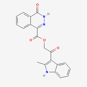 [2-(2-methyl-1H-indol-3-yl)-2-oxoethyl] 4-oxo-3H-phthalazine-1-carboxylate